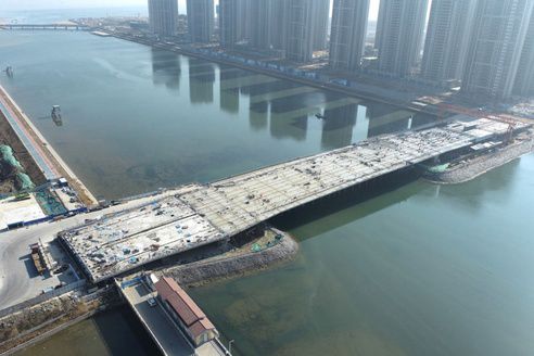 Huangdao Cross Wind River Bridge Project